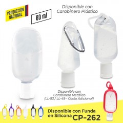 Gel Antibacterial Transparente 60ml Envase Colapsible -Producción Nacional | .CP-242.2