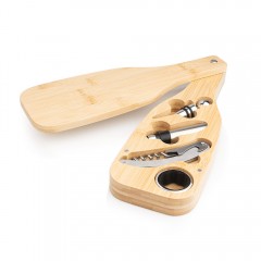 Set de vino Bottle Bamboo | HO0380