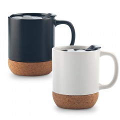 Mug Ceramica Con Corcho 11 oz | MU-112
