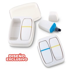 Estuche Para 2 Resaltadores En Cera Adam | OF-456-2