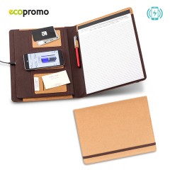 Carpeta Folder con Cargador Inalámbrico Cork | TE-472