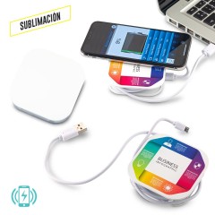 Cargador Inalambrico con Organizador de Cables - OFERTA | TE-307