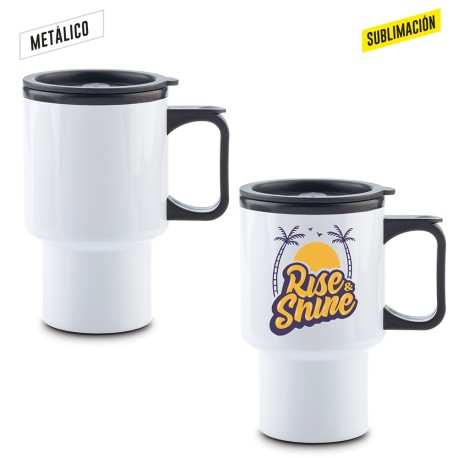 Mug Metálico para Sublimación Galileo 450ml | MU-308