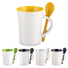 Mug Cerámica con Cuchara Trump 10oz | MU-106