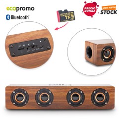 Speaker Bluetooth Retro Bamboo - PRECIO BOMBA  | TE-451