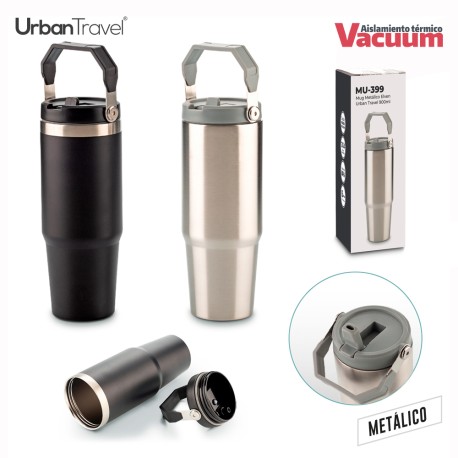 Mug Metálico Elven Urban Travel 900ml  | MU-399