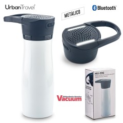 Botilito Metálico con Speaker Urban Travel 530ml - OFERTA | MU-296