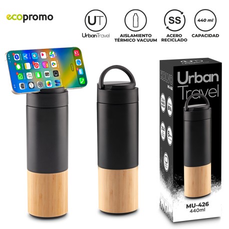 Botilito Metálico Kolvo Urban Travel 440ml NUEVO | MU-426