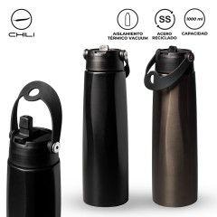 Botilito Metálico Klak Chili 1L NUEVO | MU-431