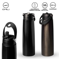 Botilito Metálico Klak Chili 1L NUEVO | MU-431