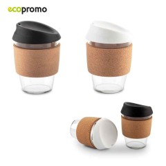 Taza en Vidrio Cork 350ml  | MU-390