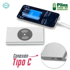 Pila Recargable con Cargador Inalámbrico 4000mah  | TE-316-1