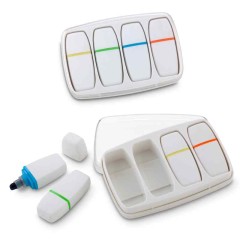 Estuche Para 4 Resaltadores En Cera Adam | OF-456-4