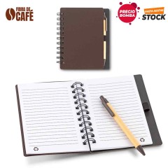 Libreta con Bolígrafo Coffee - PRECIO BOMBA  | OF-610