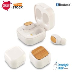 Audífonos Bluetooth Eco Bamboo - PRECIO BOMBA  | TE-522
