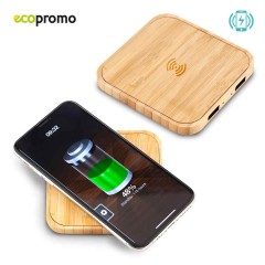 Cargador Inalambrico Bamboo Square OFERTA | TE-463