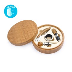 Caja Circular en Bambú | HO0115