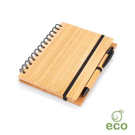 Libreta Bambú Modern con Bolígrafo | OF0585