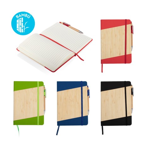 Libreta Bambú Journey con Bolígrafo | OF0590