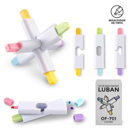 SET DE RESALTADORES LUBAN NUEVO | OF-701