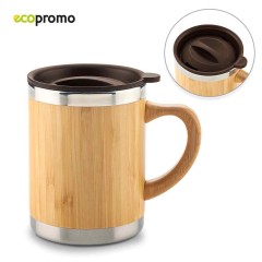 Mug Metálico Bamboo Eco 350ml | MU-298