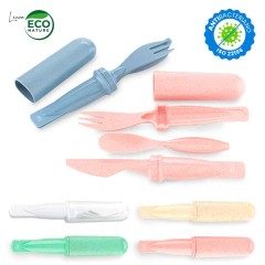 Set de Cubiertos Eco - Material Antibacteriano | HO-174-2