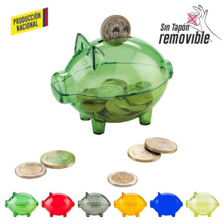 Alcancia Mini Cerdito Cristal - Producción Nacional | VA-464