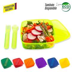 Portacomida Sencillo con Cubiertos - Produccion Nacional | VA-431