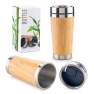 Mug Metálico con Bamboo 500ml | MU-279