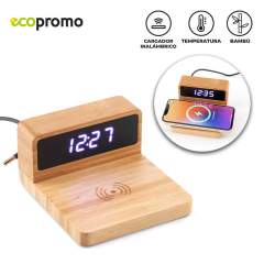 Cargador Inalámbrico Bamboo Clock | RE-203