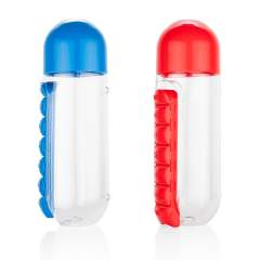 Botella con Pastillero Albus 750 ml / 25 Oz | BE0416