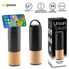 Botilito Metálico Kolvo Urban Travel 440ml NUEVO | MU-426