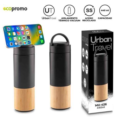 Botilito Metálico Kolvo Urban Travel 440ml | MU-426