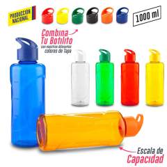 Botilitro Plástico 1000ml - 1 Litro - Produccion Nacional | MU-337