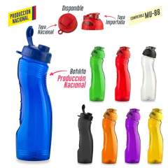 Botilito Saturno PVC 900ml - Produccion Nacional (Ver MU-35 - Tapa Pesta) | MU-89