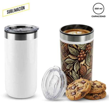 Mug Metálico para Sublimacion KUP 550 ml NUEVO | MU-456