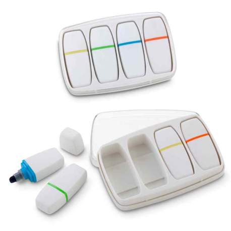 Estuche Para 4 Resaltadores En Cera Adam | OF-456-4