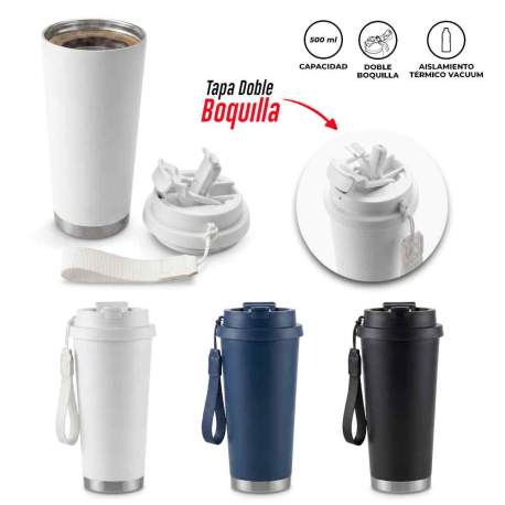MUG METALICO TORINO 500ml | MU-470