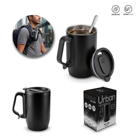 MUG METALICO ICARUS URBAN TRAVEL 350ml | MU-489