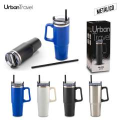 Mug Metálico y Plástico Chester Urban Travel 900ml  | MU-396