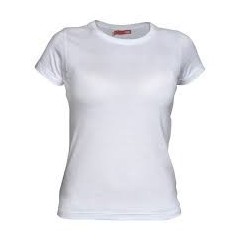 GILDAN Camiseta Dama Entallada Ring Spun 150 gms BLANCO - S -  XL | 64000LBLANCO