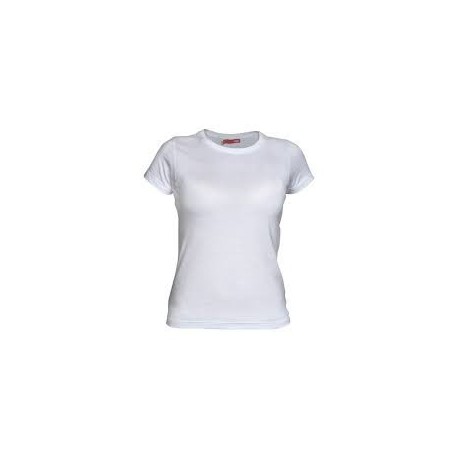 GILDAN Camiseta Dama Entallada Ring Spun 150 gms BLANCO - S -  XL | 64000LBLANCO