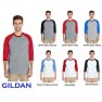 GILDAN Camiseta tipo raglán manga 3/4 COLOR - S -  XL | 5700COLOR